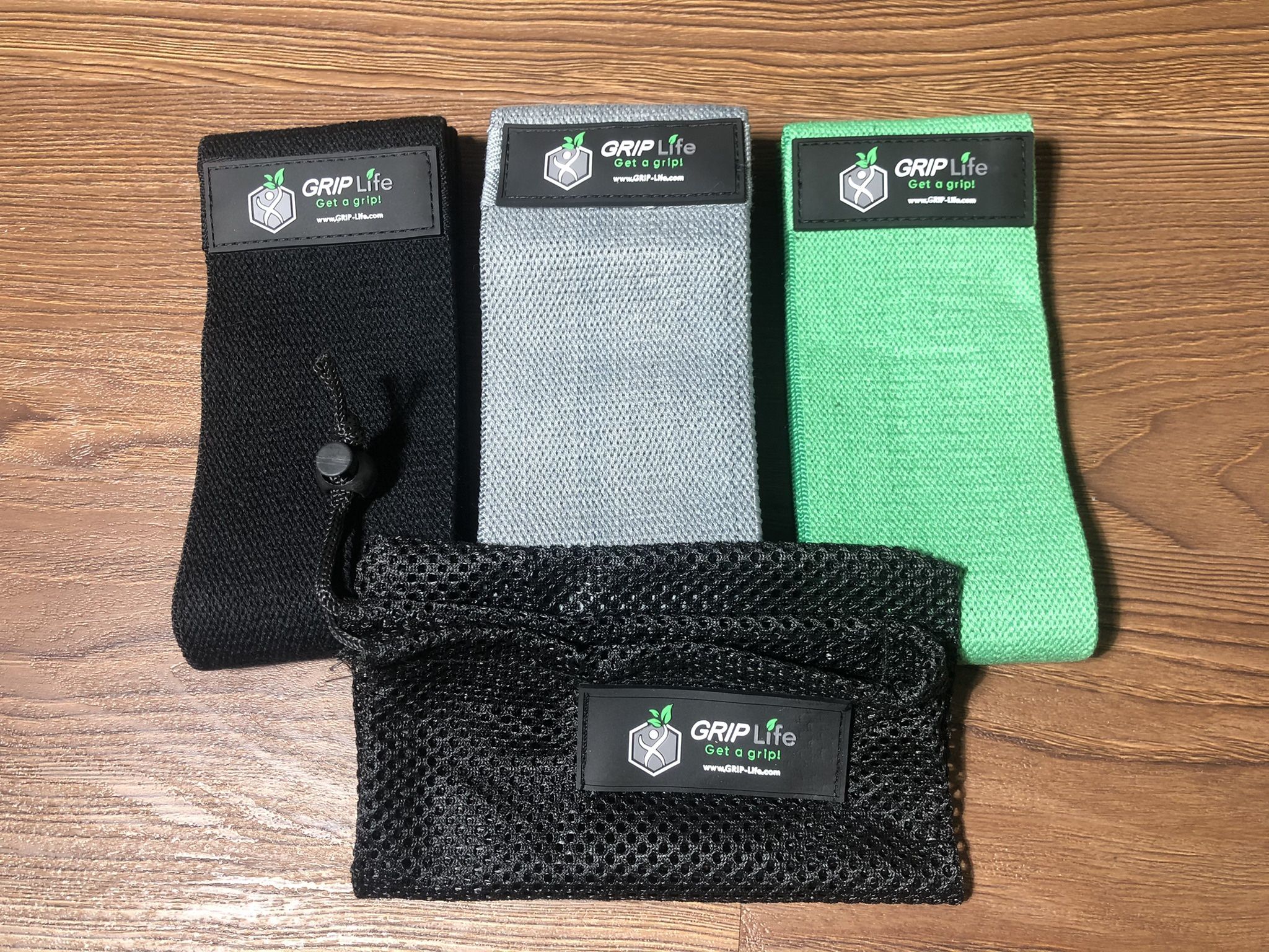 Hip Booty Bands Fabric Resistance Bands for Yoga Home Workout (Set of 3)