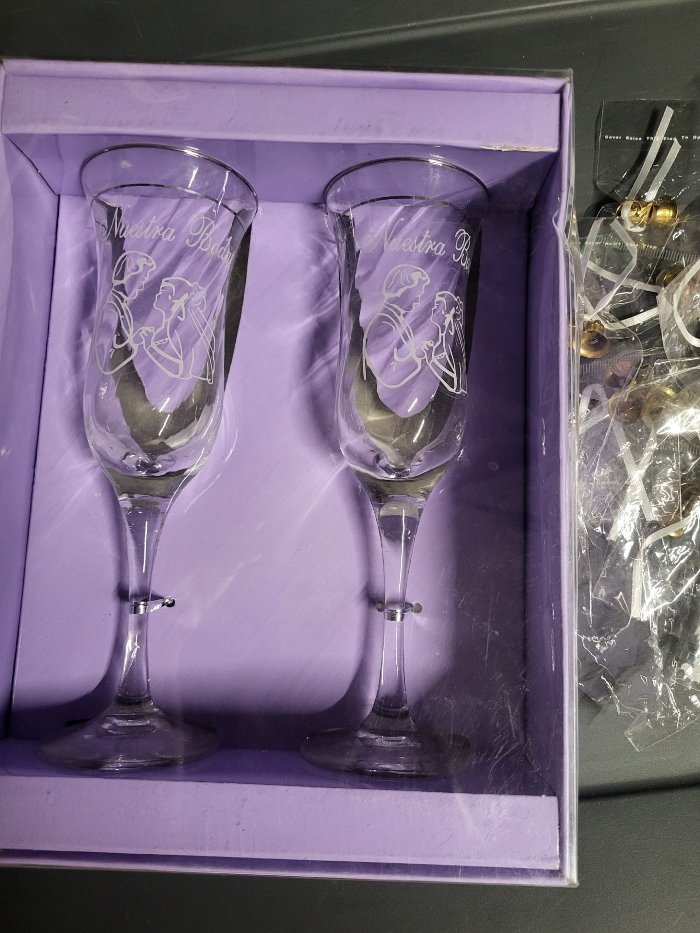 Nuestra boda champagne cups