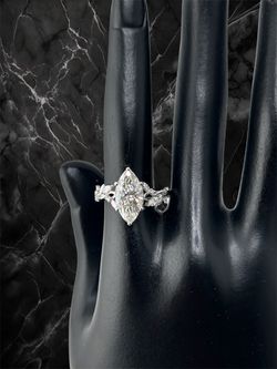 2 CT Marquise Lab-Grown Diamond Nature-Inspired Engagement Ring 14K Gold