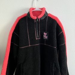 Pleasures Rewind Quarter Zip Fleece Jacket