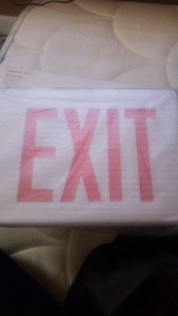 Exit sign