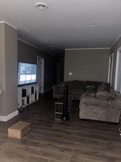 Large Sectional Couch with ottoman