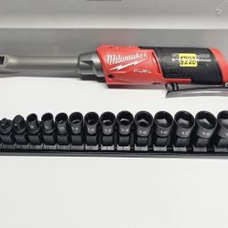 Milwaukee
M12 FUEL INSIDER 12V Lithium-Ion Brushless Cordless 1/4 in. - 3/8 in. Extended Reach Box Ratchet (Tool-Only)