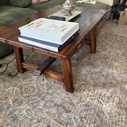 Rustic Solid Wood Coffee Table 