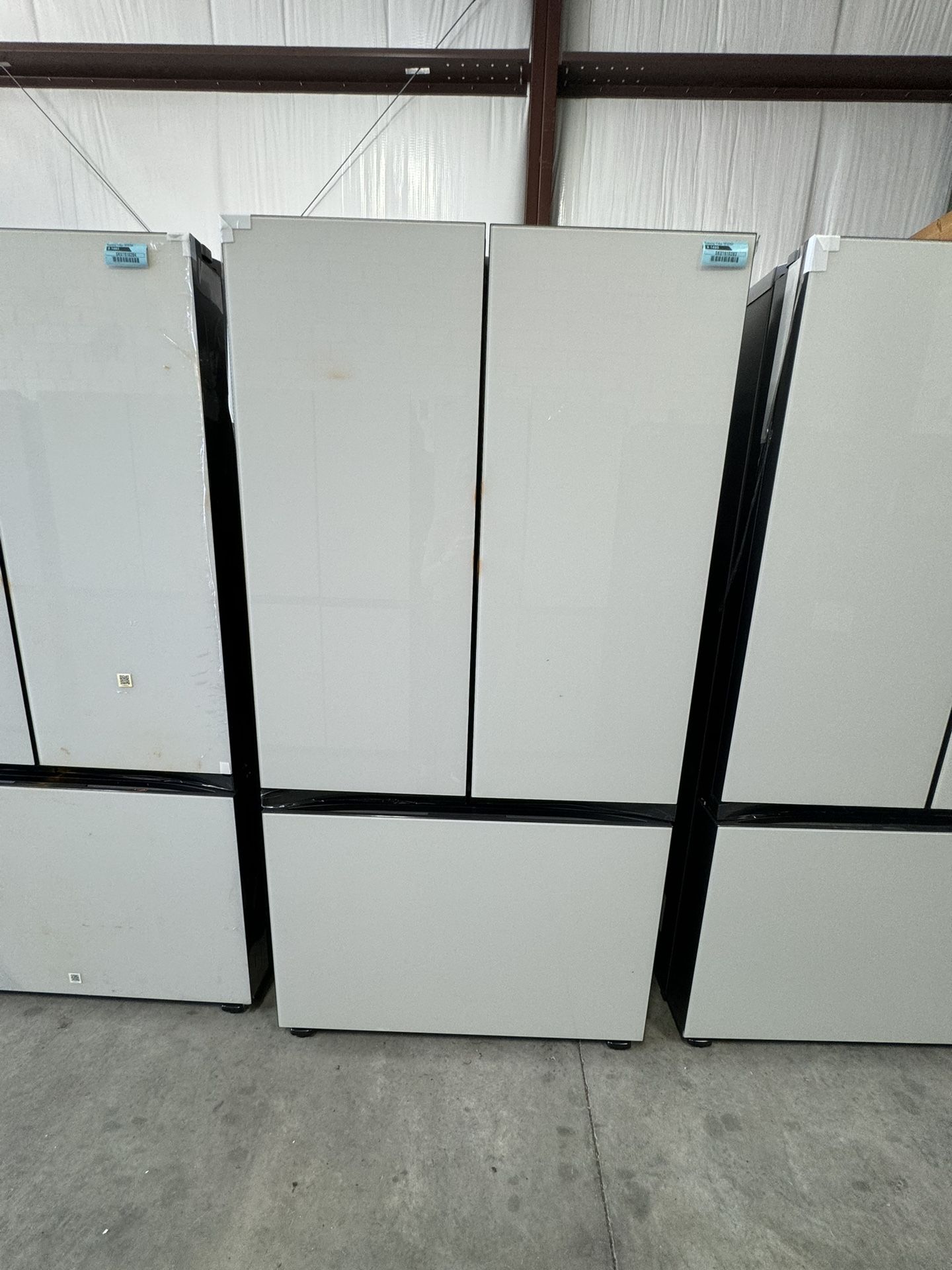 New Samsung Fridge Bespoke With White Panels Ready Nevera  