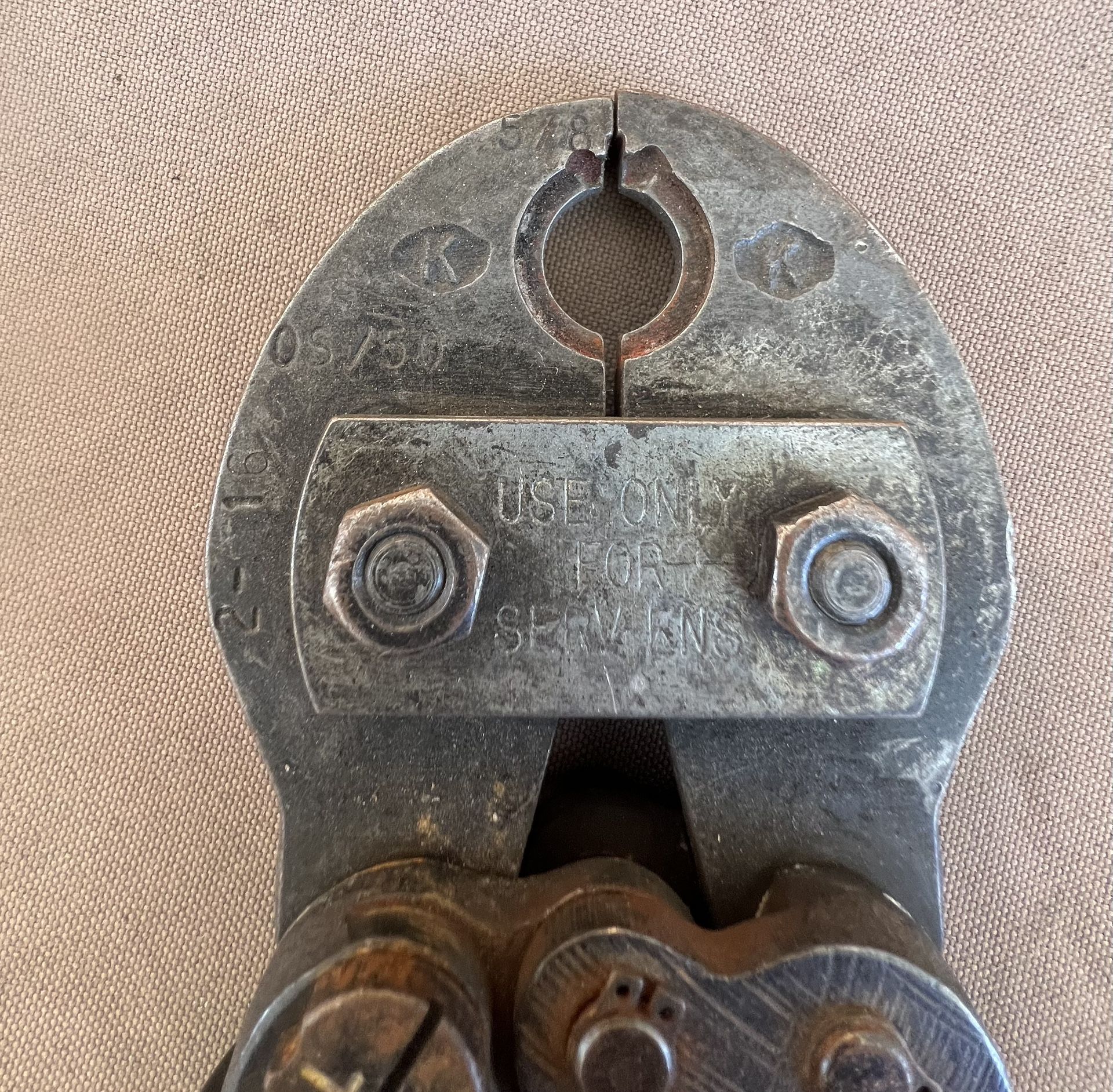 Vintage Bell System "B" pliers wire crimper