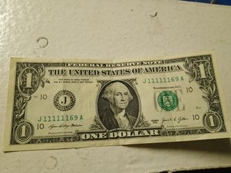 Rare 1 Dollar Bill