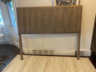 Full size velvet upholstered headboard
