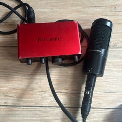 Focusrite Solo With At2050 Microphone !! 