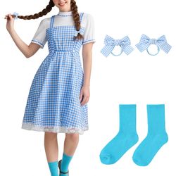 Dorothy Wicked Wizard of OZ Halloween Costume Cosplay Women Large