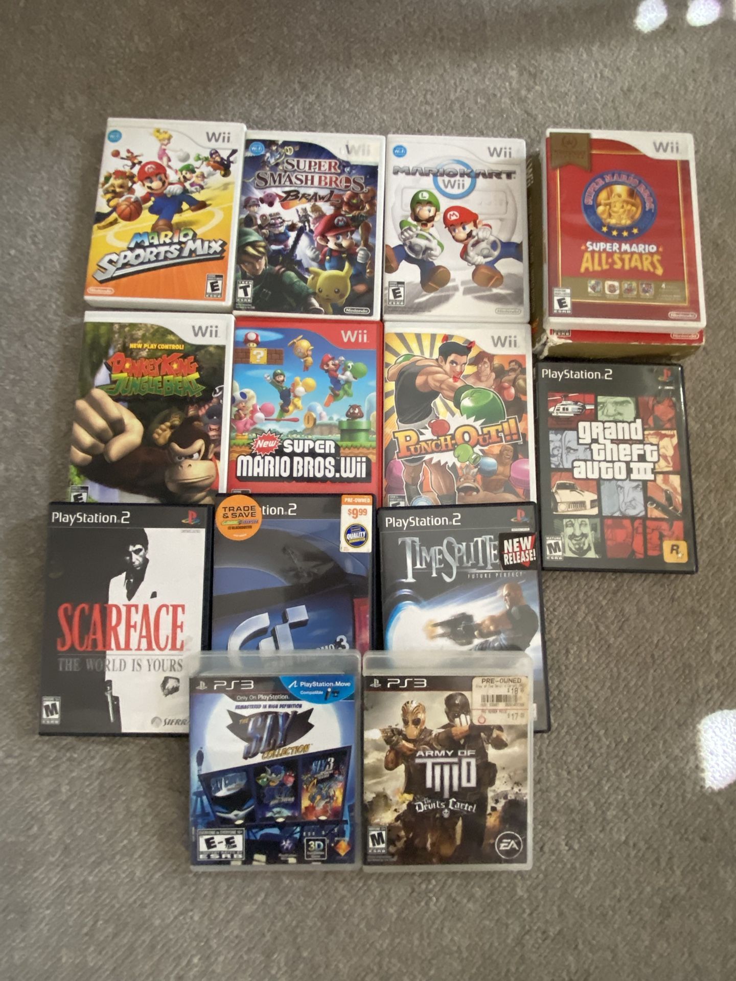 Nintendo Wii , Ps2 Ps 3 Games
