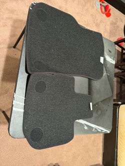 original black velour floor mat set designed for BMW X3 (G01) and X4 (G02)