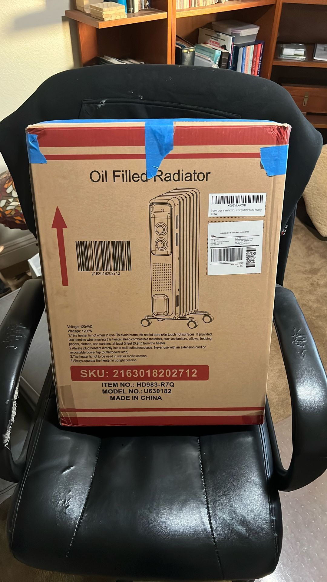 1200watt Oil Radiator Electric Heater