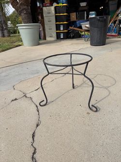 Wrought iron plant stand