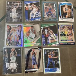 11 card NBA basketball Indiana Pacers Rc lot including Tyrese Haliburton Chronicles, essentials & Marque rookie cards also Obi Toppin & Aaron Nesmith 