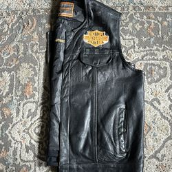 Harley Davison Custom Biker Leather jacket 