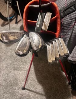 Golf bag and clubs