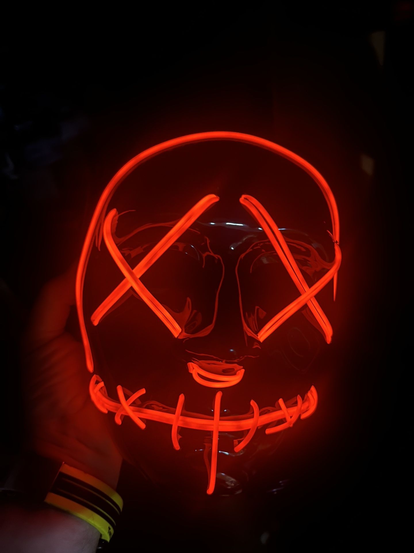 New Halloween purge flashing LED mask -3 modes 