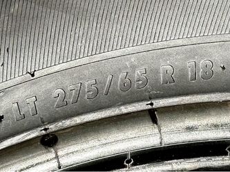 NEW. Set of 4 tires LT275/65R18