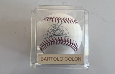 Authentic Signed Bartolo Colon Angels Baseball