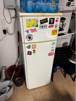 Small garage fridge and freezer
