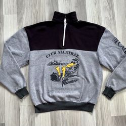 Vintage 80s San Francisco Club Alcatraz Pullover Sweatshirt. Size  Size Medium/Small. Good Condition, See All Pics 