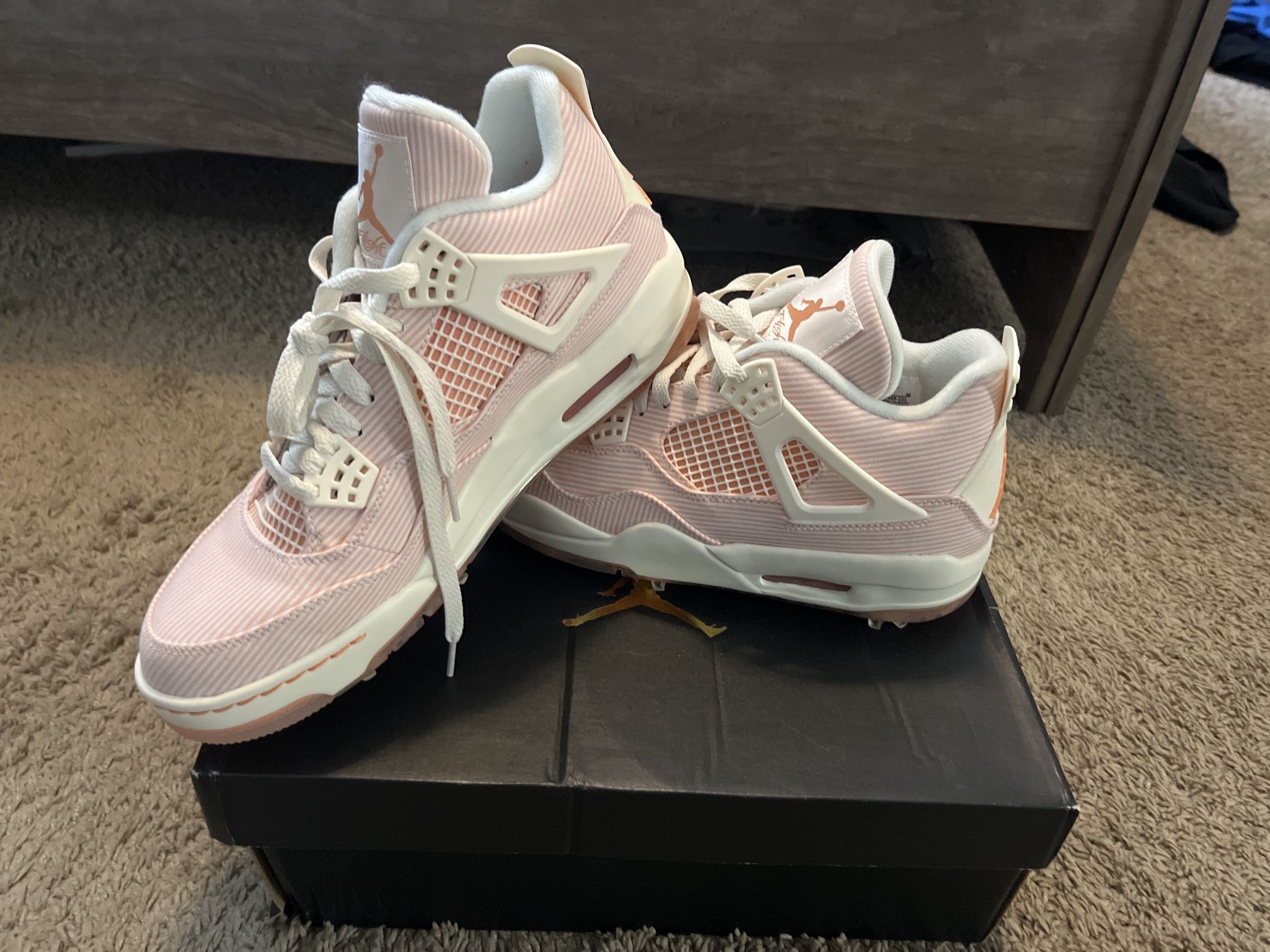 🔥 Air Jordan 4 Retro “Pink Canvas” – Men’s Size 10 (Brand New) 🔥