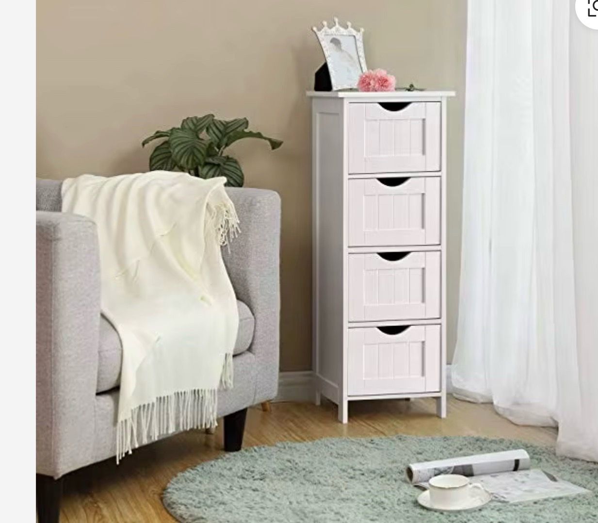 Bathroom Floor Cabinet, Free-Standing Storage Cabinet