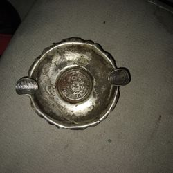 Antique SILVER ASHTRAY PERU