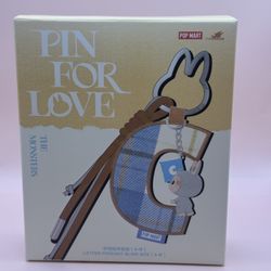 Authentic Pop Mart - Labubu - Pin For Love - Letter Pendant - D