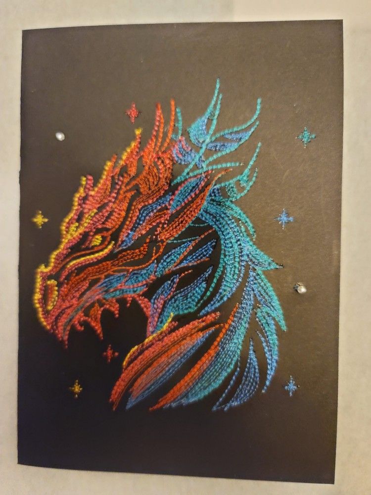 Handmade,embroidered,dimensional,or Appliqued Greeting Cards