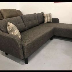 Brand New 💥 Ceylin Dark Gray Sectional 92”x58” Chaise 🌟 Final Sale 💥💥💥