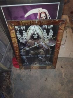 Santa Muerte Framed Religious Art Print