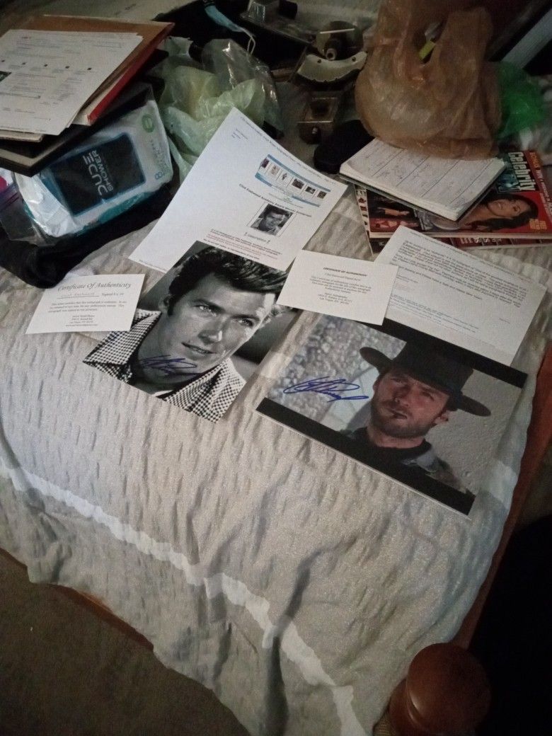 Clint Eastwood COA Certificate Of Authenticity