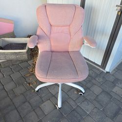 Pink And White Office/desk/gaming Chair