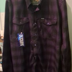 Dixxon 'Royalty' Flannel Shirt, Mens Size 2X, New with Tags