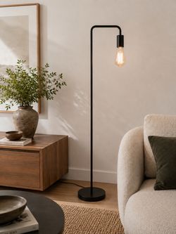 West Elm Weighted Cantilever Floor Lamp - Black