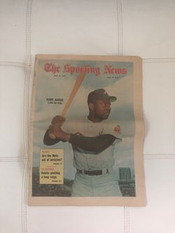 1970 Magazine Braves beat the Mets Hank Aaron