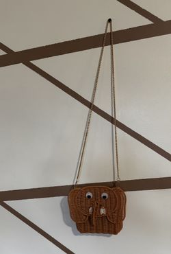 Rattan Woven Animal Crossbody Bag 