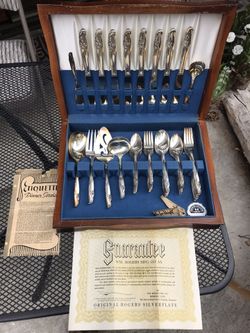 Plated silverware set $215