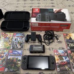 Nintendo Switch With Games And Accessories 