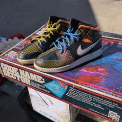  Air Jordans 6.5  Mid MMD "Multi-Color Grid". 