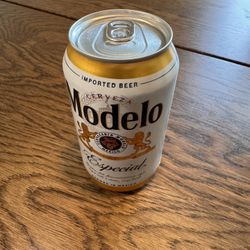 Rare Sealed Empty Modelo Can