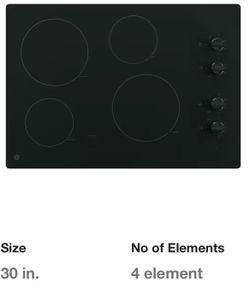 GE  stove - cook top conduction