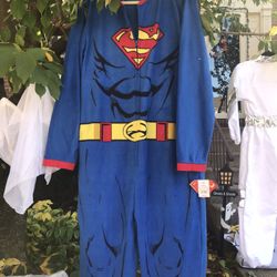 Adult Onesie Superman Costume