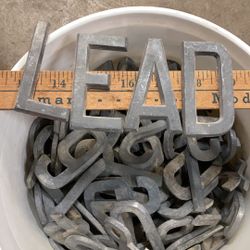 3 inch lead letters and numbers