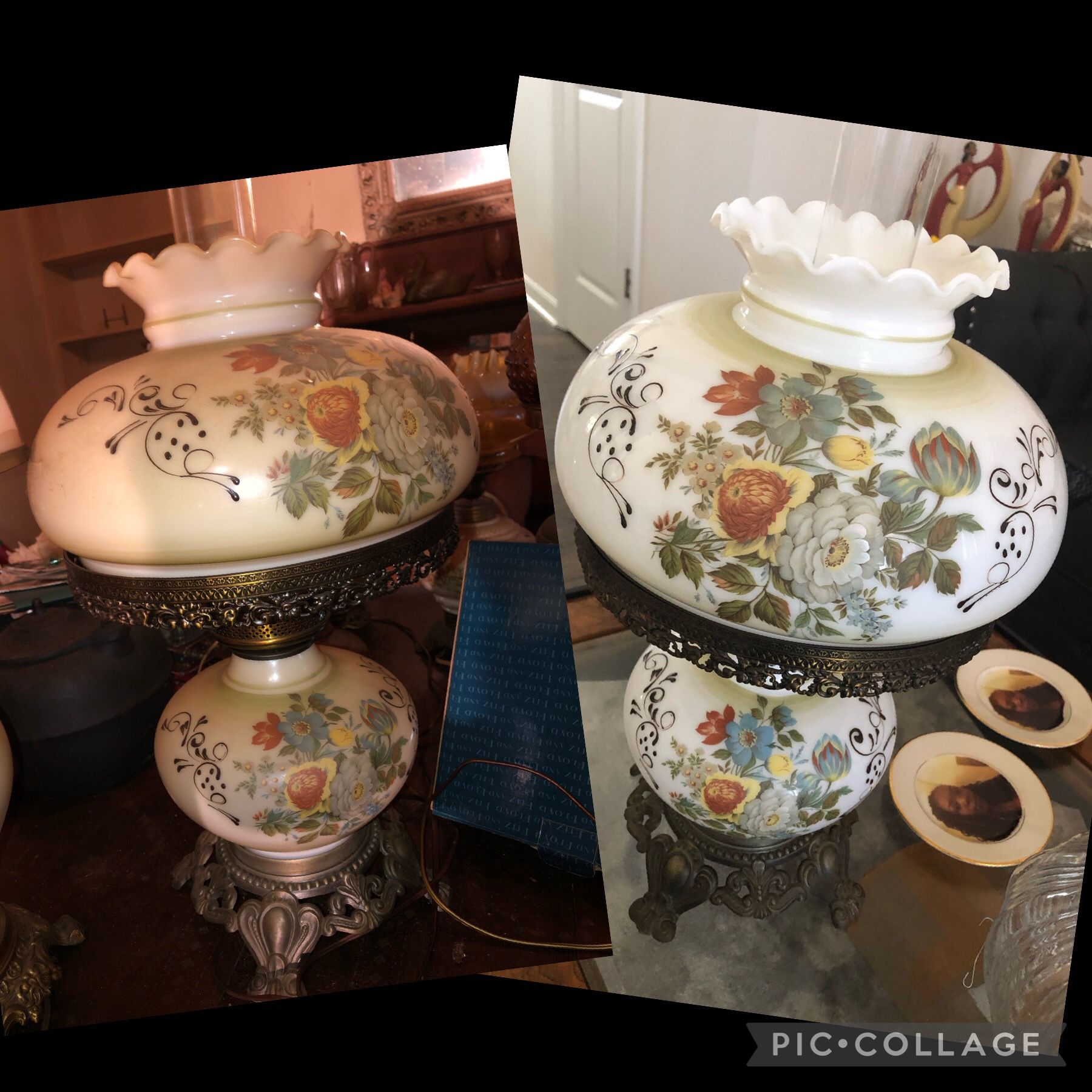 Vintage Antique “Gone With The Wind” Lamp From the 1800s