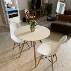 Moving Sale- Small White Kitchen Table