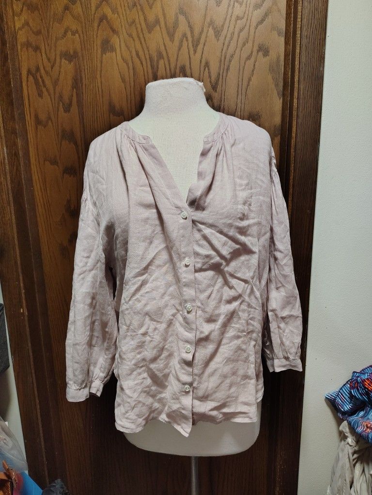 Velvet By Graham And Spencer Linen Top