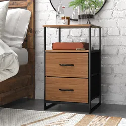 This 2-drawer nightstand